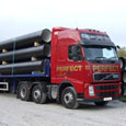 Delivery of water pipes to Devon & Cornwall